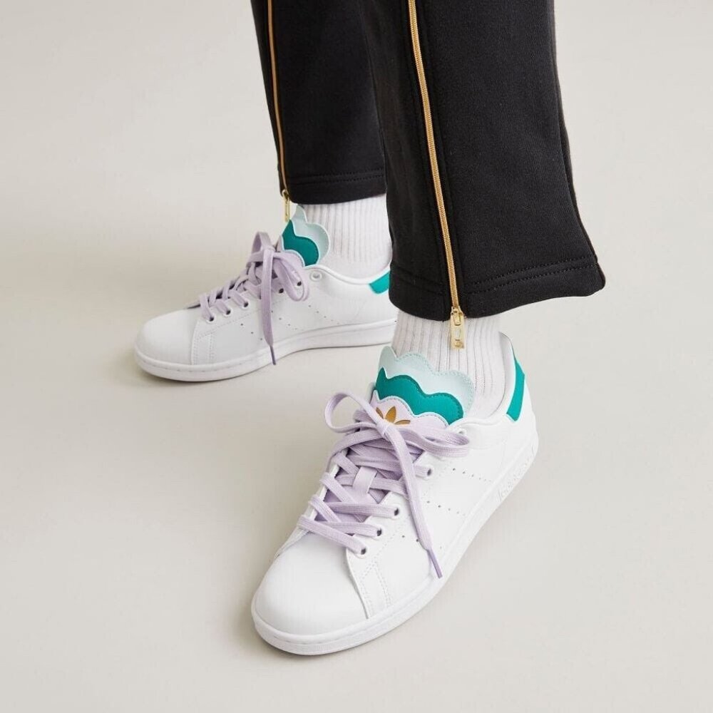 Adidas Stan Smith Women’s White Sneaker Athletic Tennis Shoe #942 - Picture 3 of 11